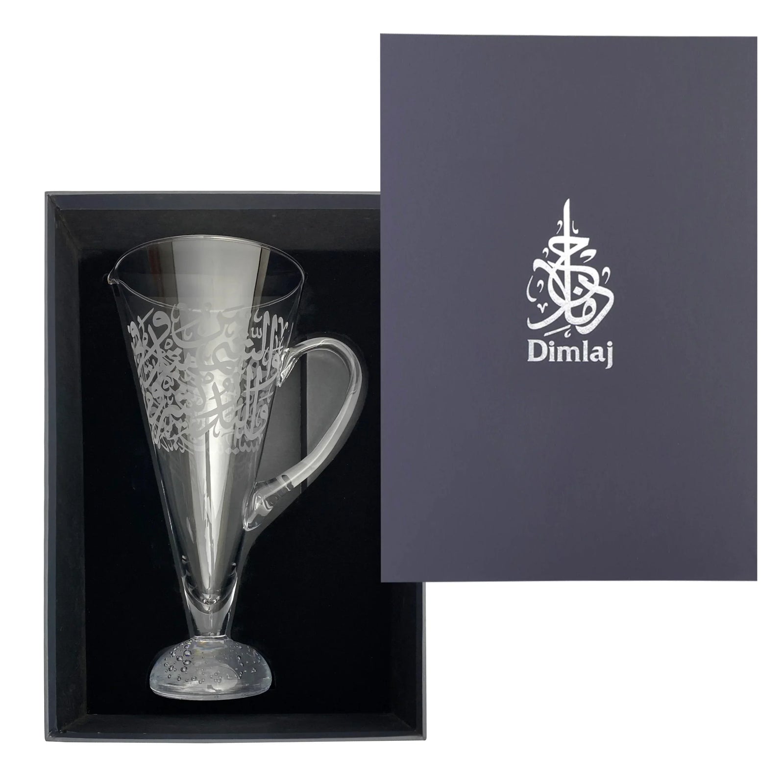Dimlaj Thuluth Crystal Jug (Engraved) - Premium Jugs from Thuluth By Dimlaj - Just $525! 