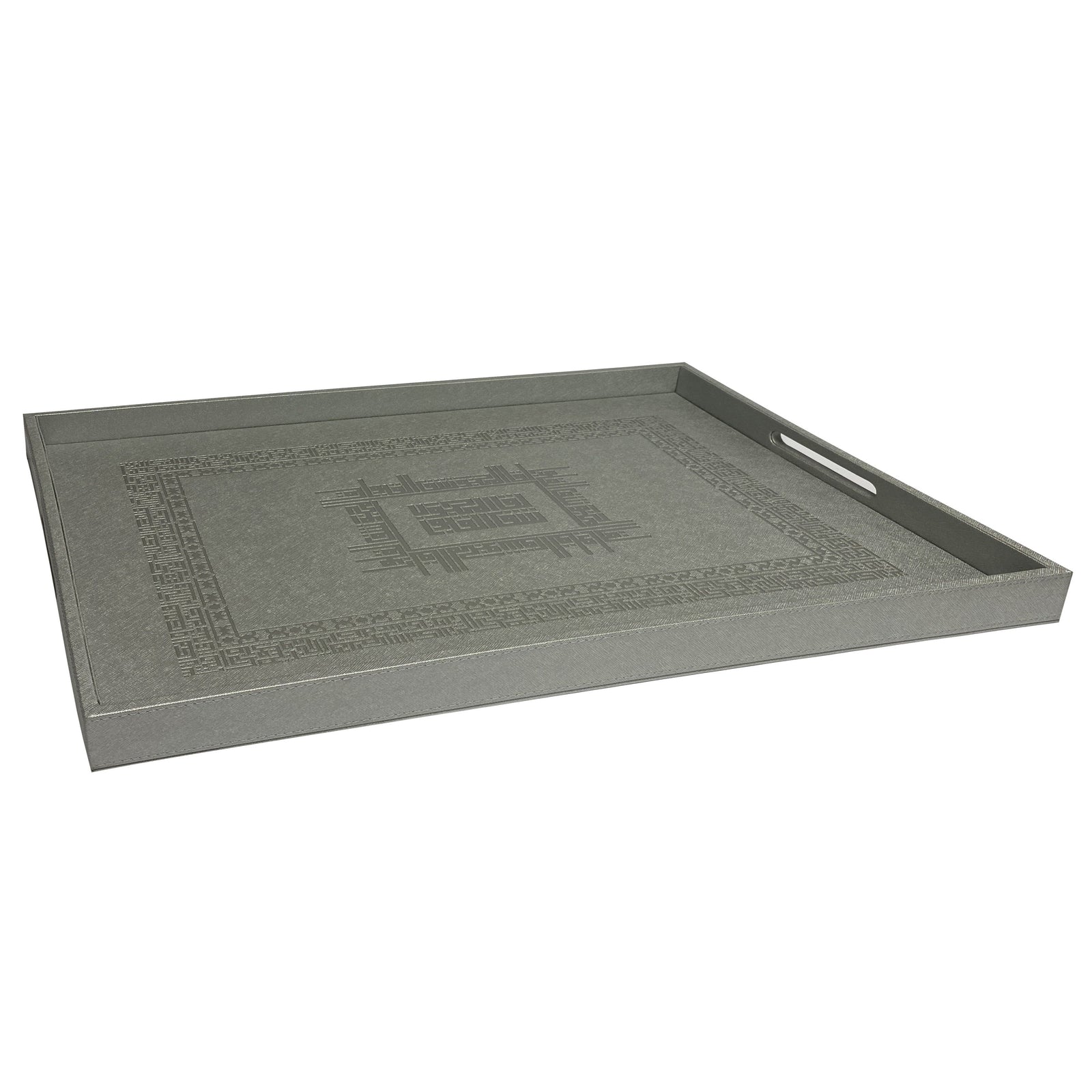 Dimlaj Shafa Large Serving Tray (Silver) - Premium Tray from Shafa By Dimlaj - Just $370! 