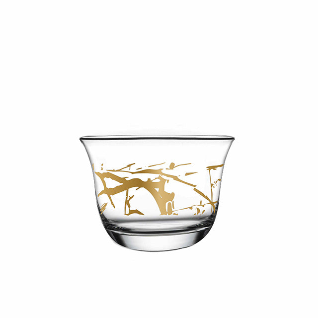Dimlaj Touch Quartz Set of 12 Pcs Cawa Cups Gold - Premium Cawa Cups from Dimlaj Touch - Just $135! 