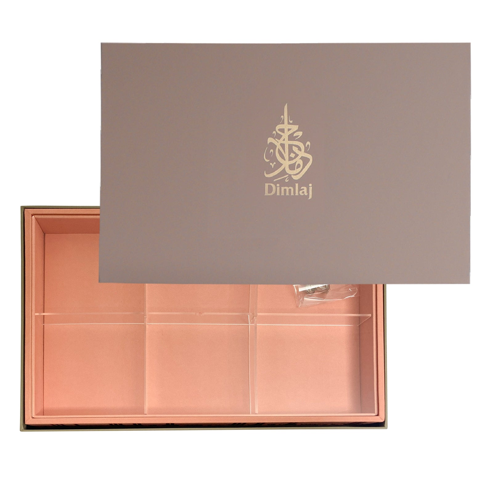 Dimlaj Shafa Large Dessert box (Peach) - Premium Table Accessories from Shafa By Dimlaj - Just $395! 