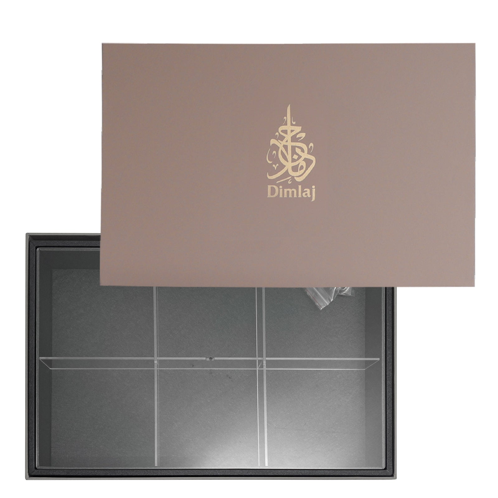Dimlaj Shafa Large Dessert box (Charcoal Grey) - Premium Table Accessories from Shafa By Dimlaj - Just $370! 