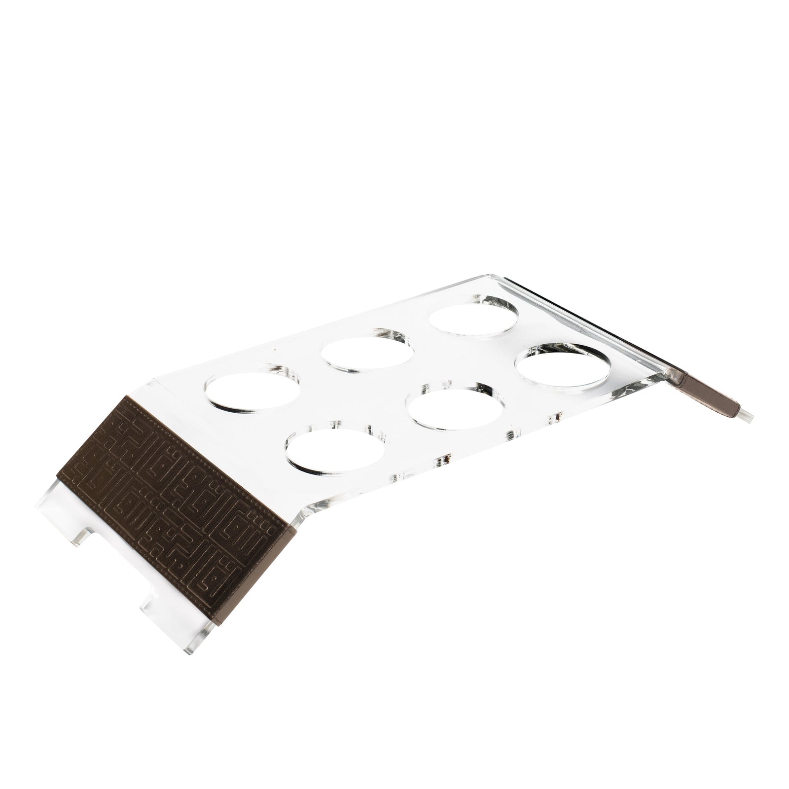 Dimlaj Shafa Acrylic Coffee stand & Cawa Cups (Bronze) - Premium Table Accessories from Shafa By Dimlaj - Just $235! 