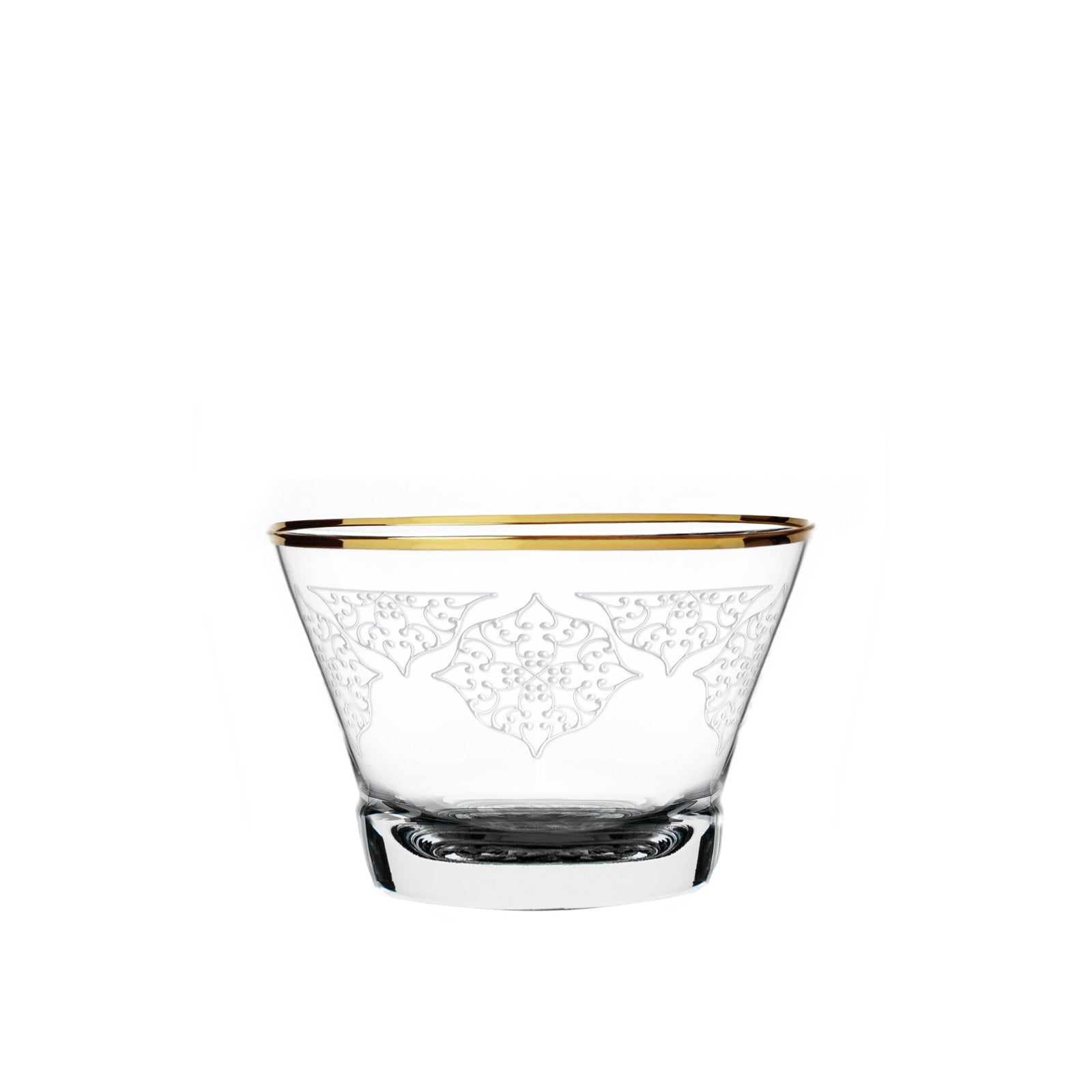 Dimlaj Perla Set of 6 Pcs Crystal Cawa Cups (Gold) - Premium Cawa Cups from Perla By Dimlaj - Just $315! 