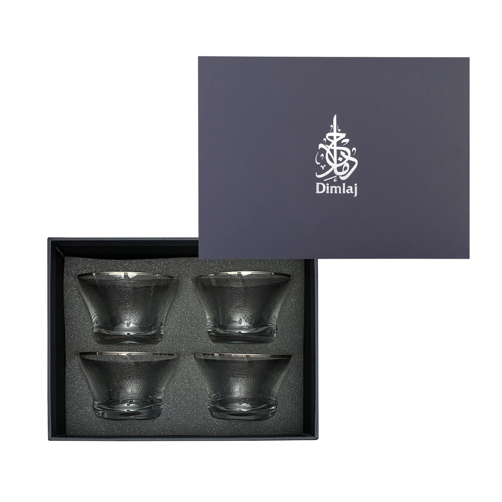 Dimlaj Perla Set of 4 Pcs Serving Bowls (Platinum) - Premium Serving Bowls from Perla By Dimlaj - Just $350! 