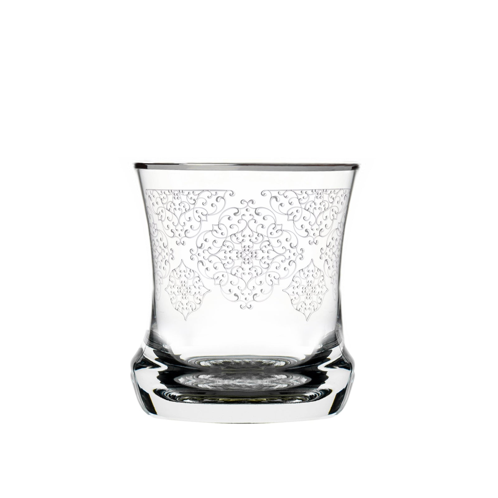 Dimlaj Perla Set of 6 Pcs Short Crystal Tumblers (Platinum) - Premium Short Tumblers from Perla By Dimlaj - Just $370! 