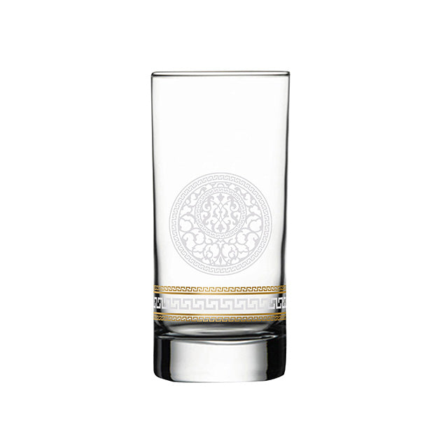 Dimlaj Touch Crest Set of 6 Pcs Long Tumblers Gold - Premium Tumblers from Dimlaj Touch - Just $200! 