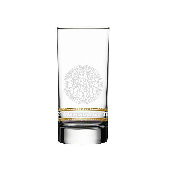 Dimlaj Touch Crest Set of 6 Pcs Long Tumblers Gold - Premium Tumblers from Dimlaj Touch - Just $135! 