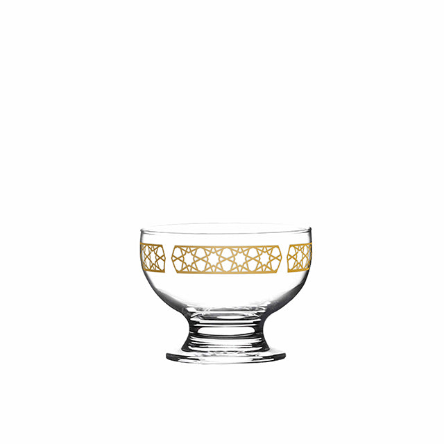 Dimlaj Touch Azha Set of  4 Pcs Ice Cream Cups Gold - Premium Ice Cream Cups from Azha By Dimlaj Touch - Just $79.99! 