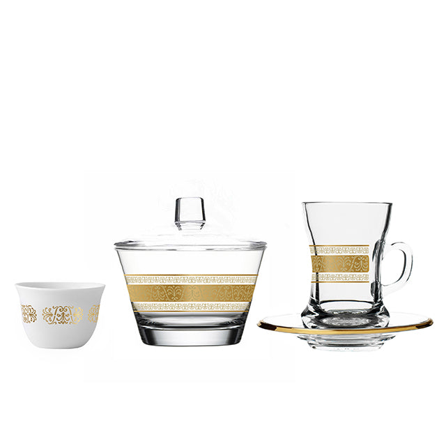 Dimlaj Touch Kenar Set of 20 Pcs Assorted Drinkware Gift Gold - Premium Gift Set from Kenar By Dimlaj touch - Just $175! 