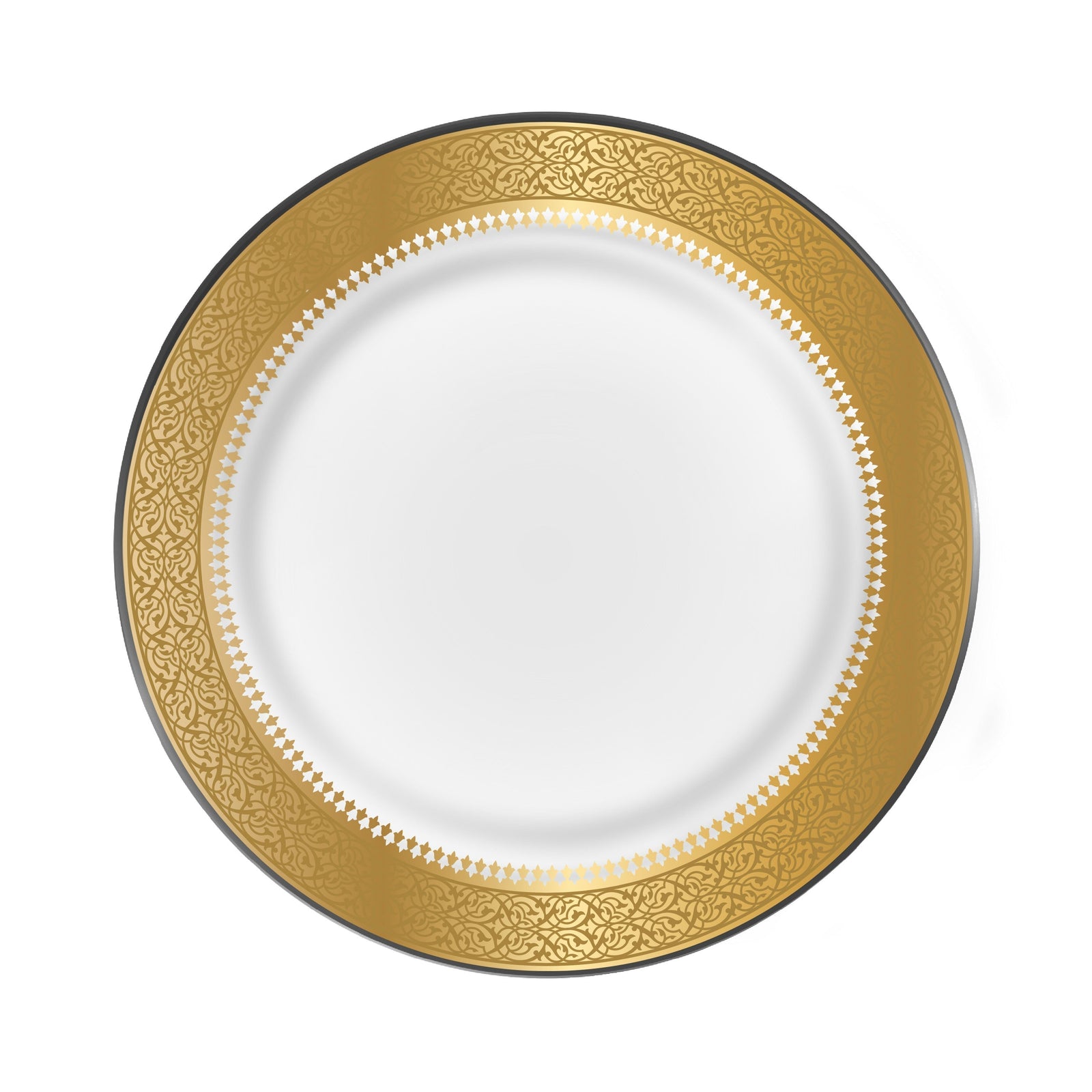 Dimlaj Cordoba Set of 6 Pcs Glass Plates (Gold) - Premium Platters from Cordoba By Dimlaj - Just $500! 