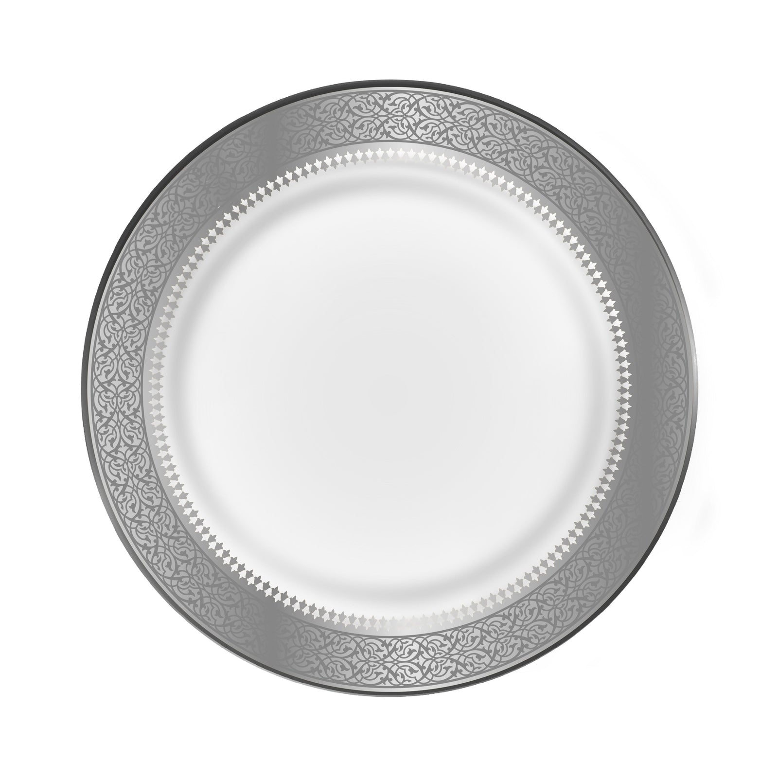 Dimlaj Cordoba Set of 6 Pcs Glass Plates (Platinum) - Premium Platters from Cordoba By Dimlaj - Just $500! 