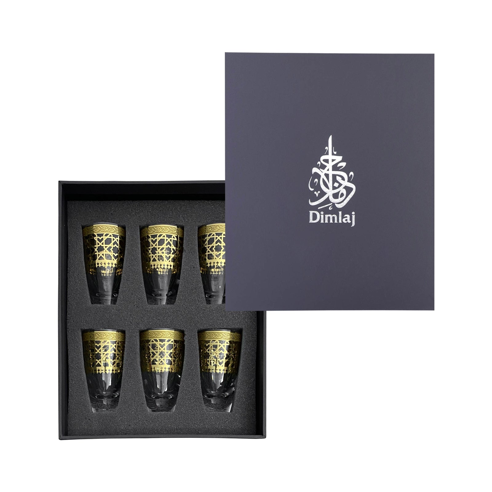 Dimlaj Cordoba ZamZam Set of 6 Pcs (Gold) - Premium Short Tumblers from Cordoba By Dimlaj - Just $370! 