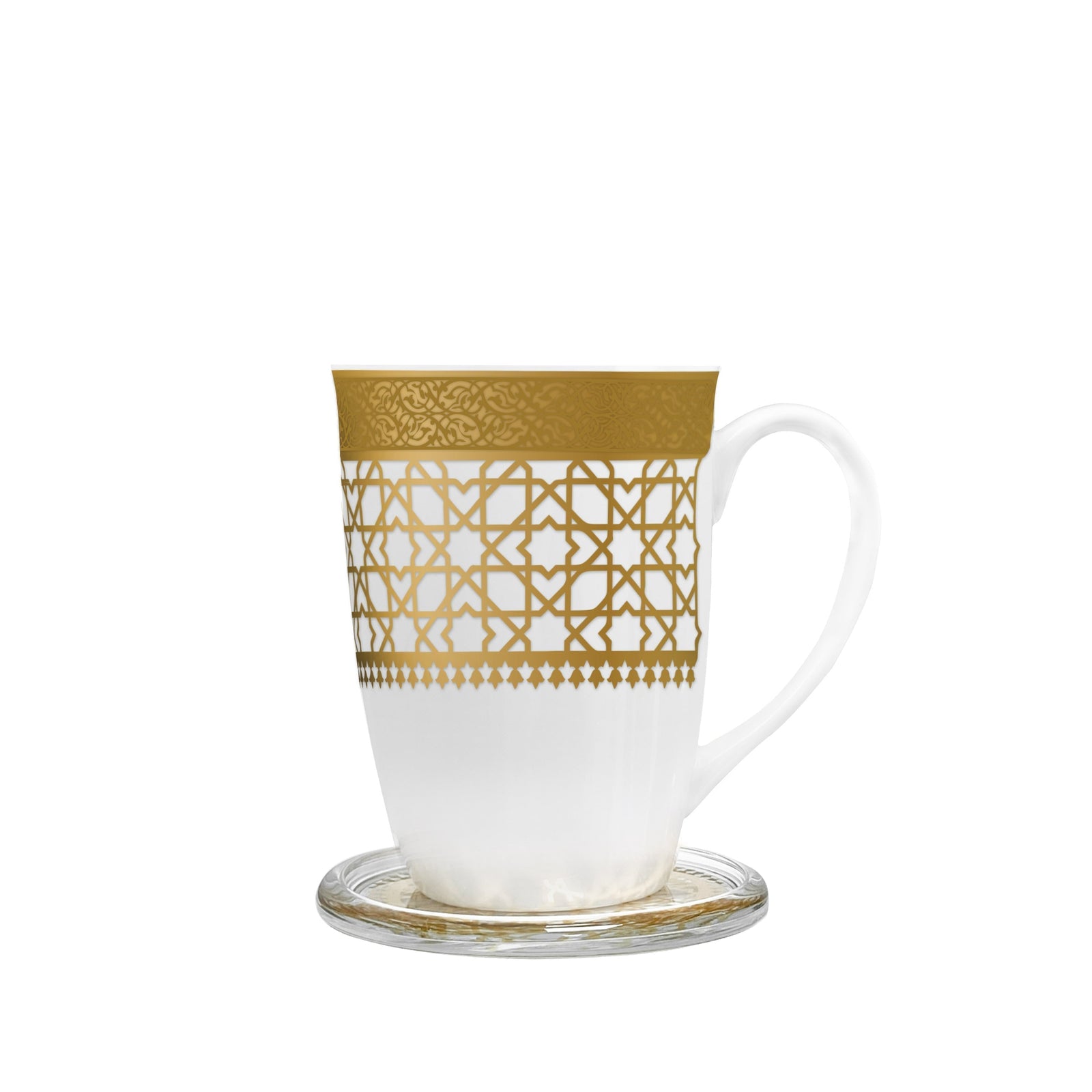 Dimlaj Cordoba Set of 4 Pcs Mugs & Covers (Gold) - Premium Mugs from Cordoba By Dimlaj - Just $210! 