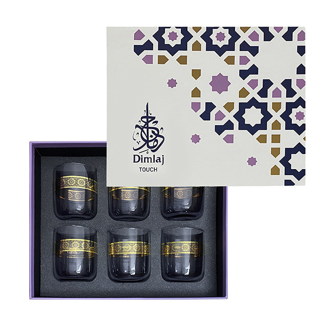 Dimlaj Touch Vision Set of 6 Pcs Tumblers Gold - Premium Tumblers from Dimlaj Touch - Just $135! 