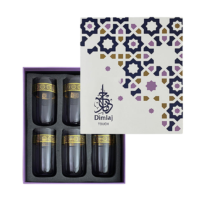 Dimlaj Touch Vision Set of 6 Pcs Long Tumblers Gold - Premium Tumblers from Dimlaj Touch - Just $135! 
