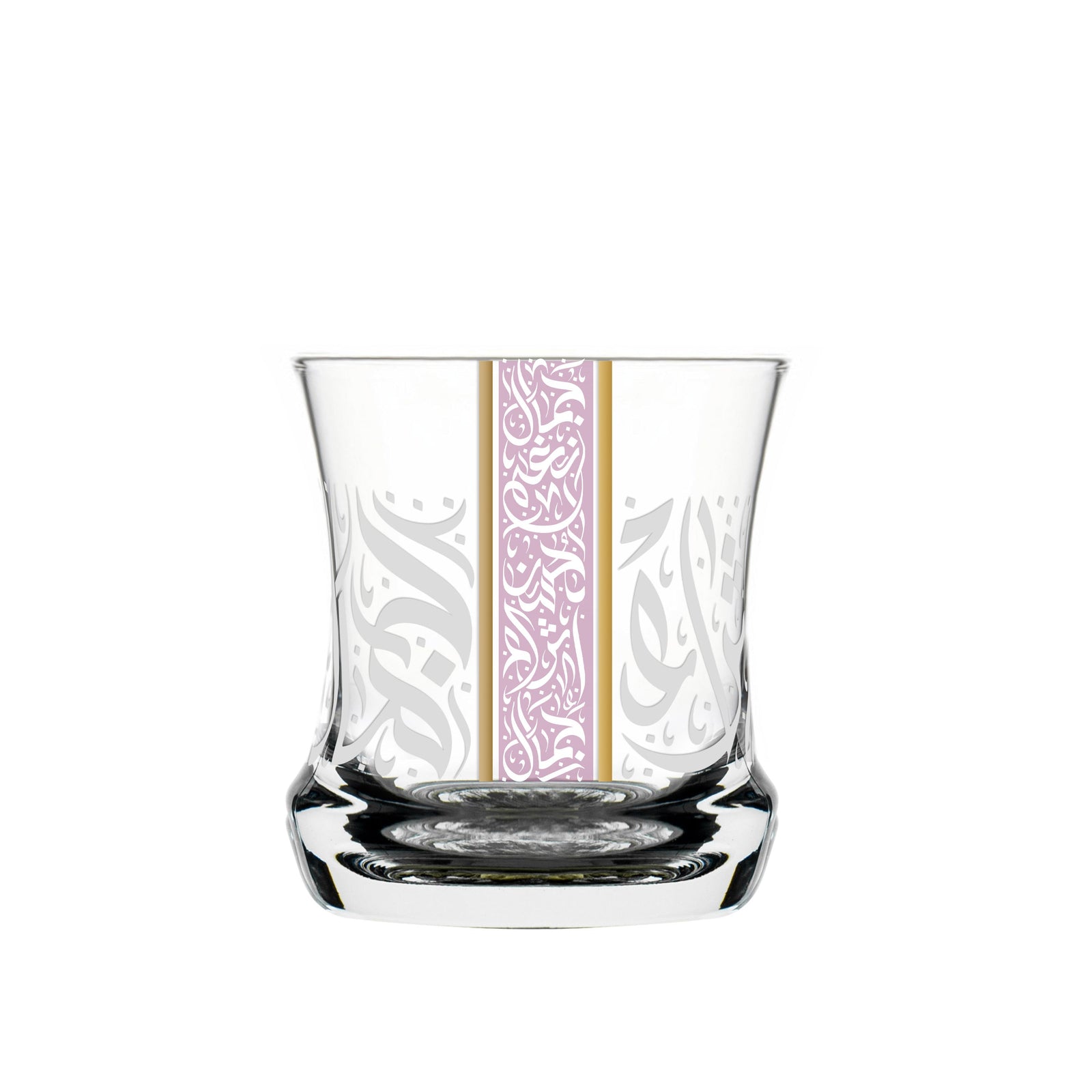 Dimlaj Nagham Set of 6 Pcs Short Tumblers (Gold & Pink) - Premium Short Tumblers from Nagham By Dimlaj - Just $400! 