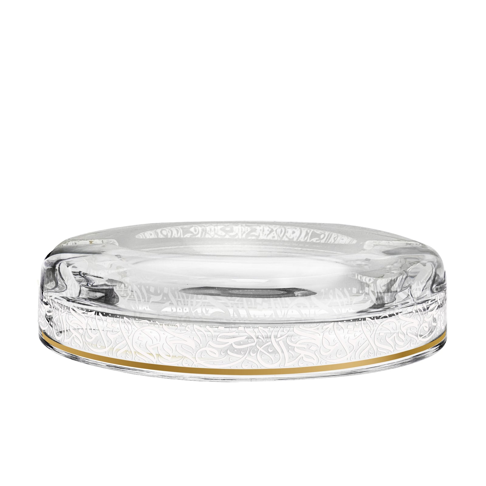 Dimlaj Nagham Ashtray (Gold & White) - Premium Ashtrays from Nagham By Dimlaj - Just $350! 