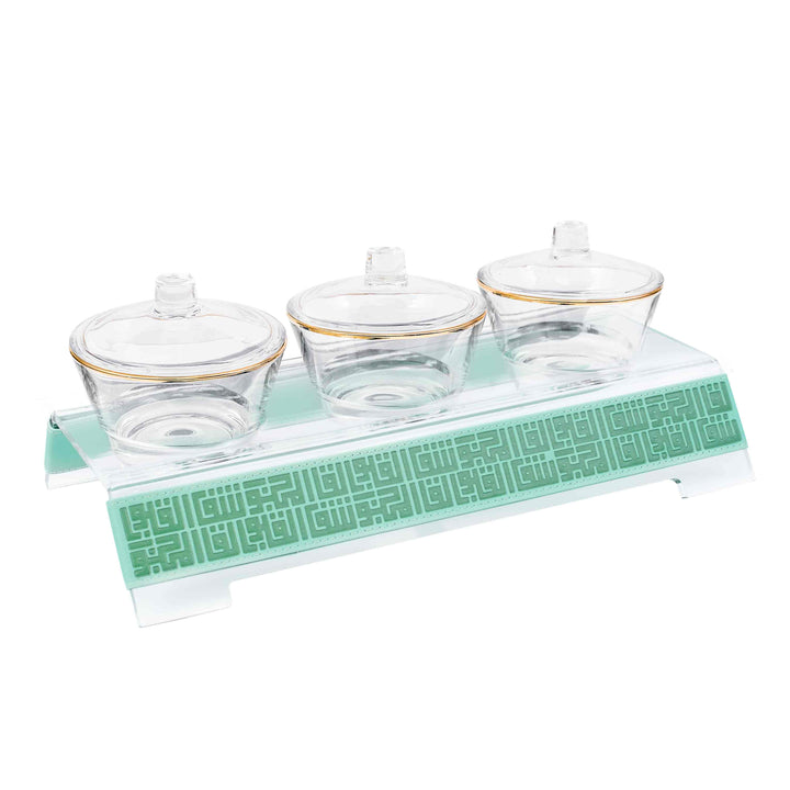 Dimlaj Shafa Acrylic Serving Stand & Bowls (Monte) - Premium Table Accessories from Shafa By Dimlaj - Just $235! 