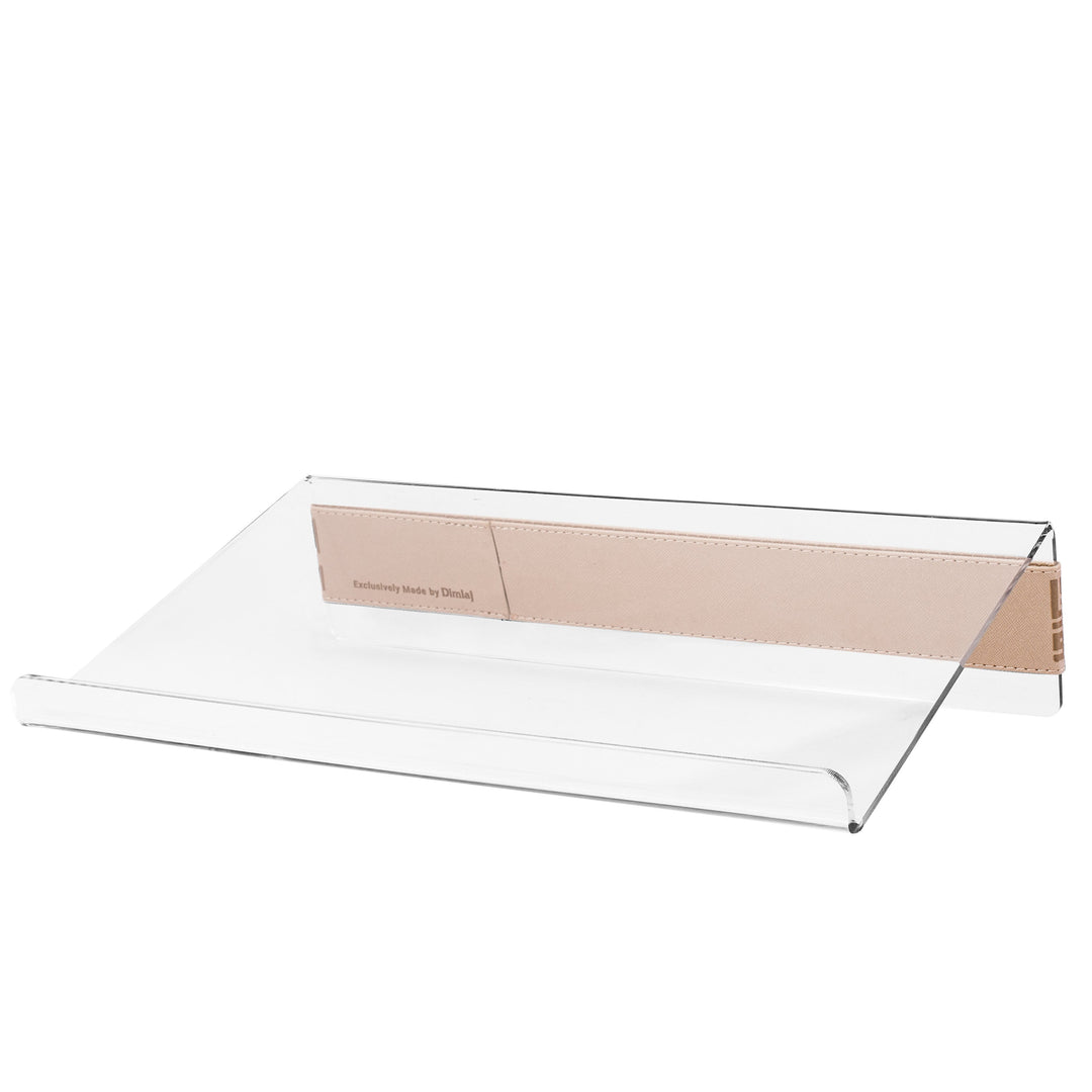 Dimlaj Shafa Acrylic Laptop Stand (Beige) - Premium Laptop Stand from Shafa By Dimlaj - Just $185! 