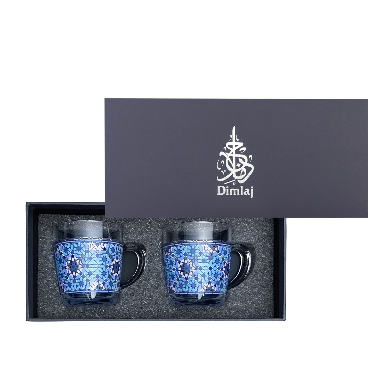 Dimlaj Melange Set of 2 Pcs Mugs (Platinum) - Premium Mugs from Melange By Dimlaj - Just $160! 