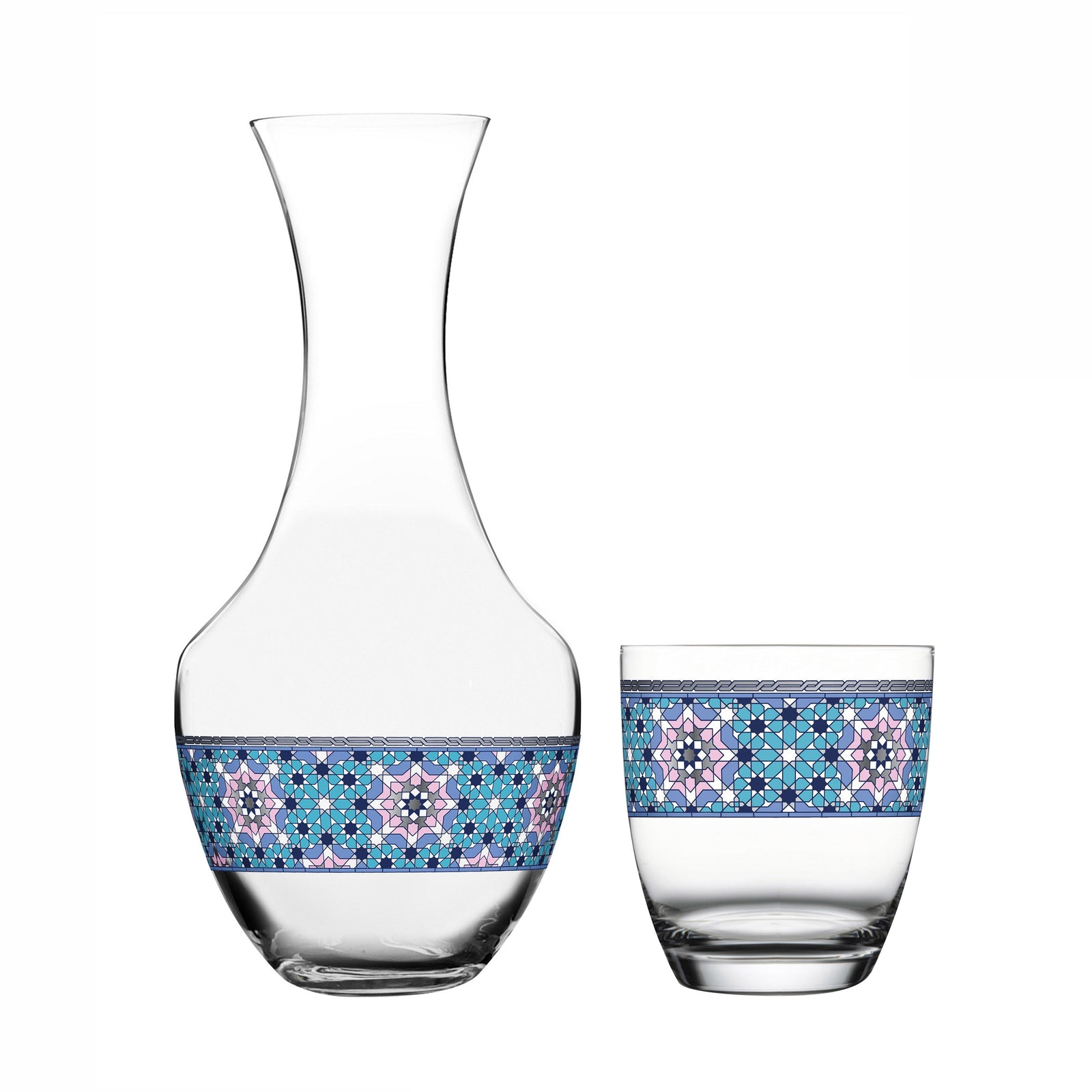 Dimlaj Melange Set of 5 Pcs Crystal Drinkset (Platinum) - Premium Drinkset from Melange By Dimlaj - Just $420! 