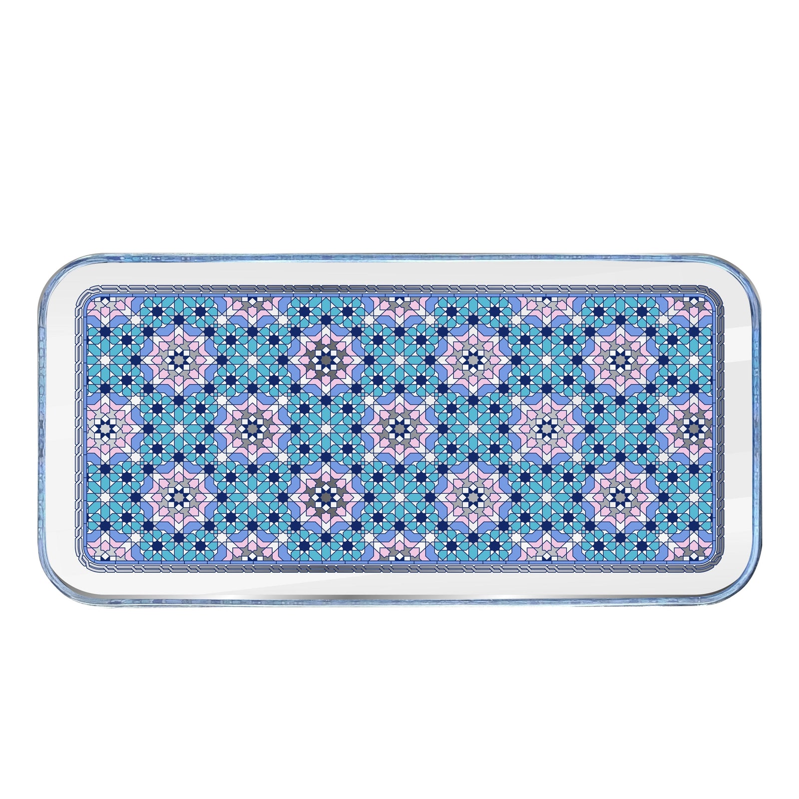 Dimlaj Melange Glass Plate (Platinum) - Premium Platters from Melange By Dimlaj - Just $265! 