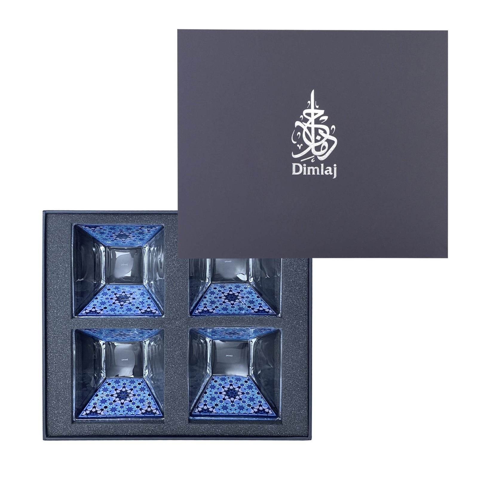 Dimlaj Melange Set of 4 Pcs Small Serving Bowls (Platinum) - Premium Serving Bowls from Melange By Dimlaj - Just $360! 