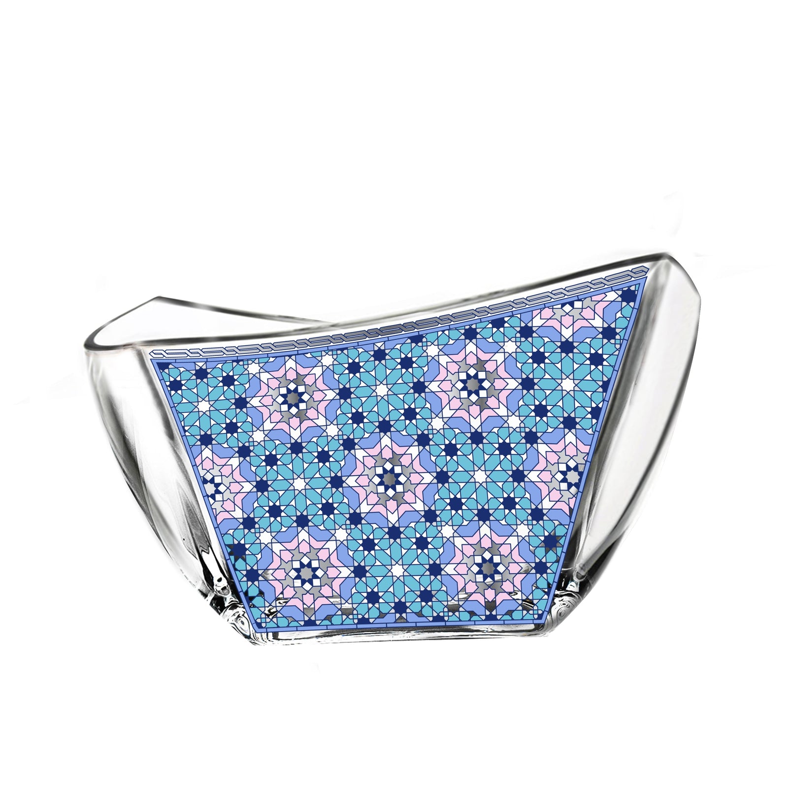 Dimlaj Melange Glass Bowl (Platinum) - Premium Serving Bowls from Melange By Dimlaj - Just $285! 