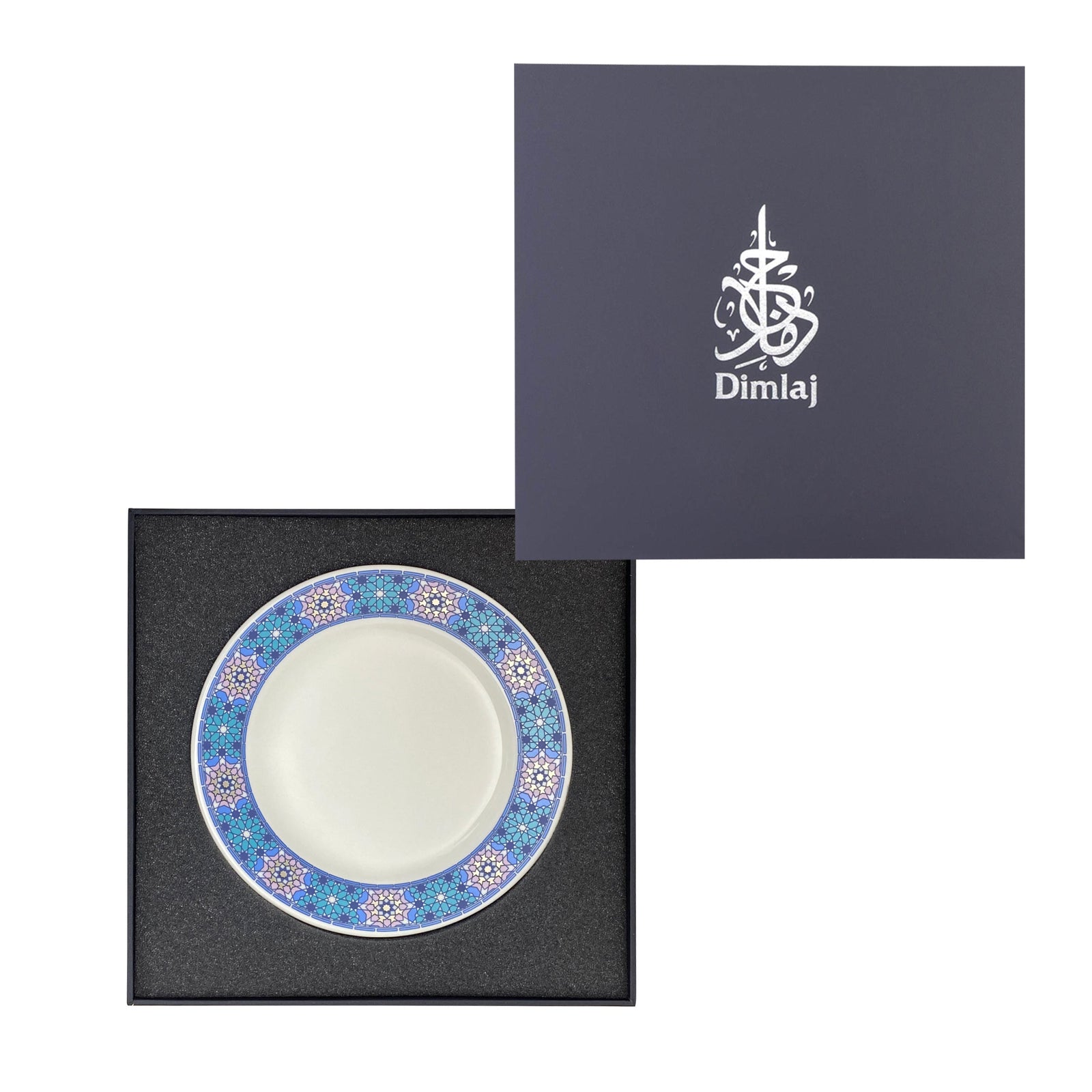Dimlaj Melange Set of 6 Pcs Porcelain Plates (Platinum) - Premium Platters from Melange By Dimlaj - Just $450! 