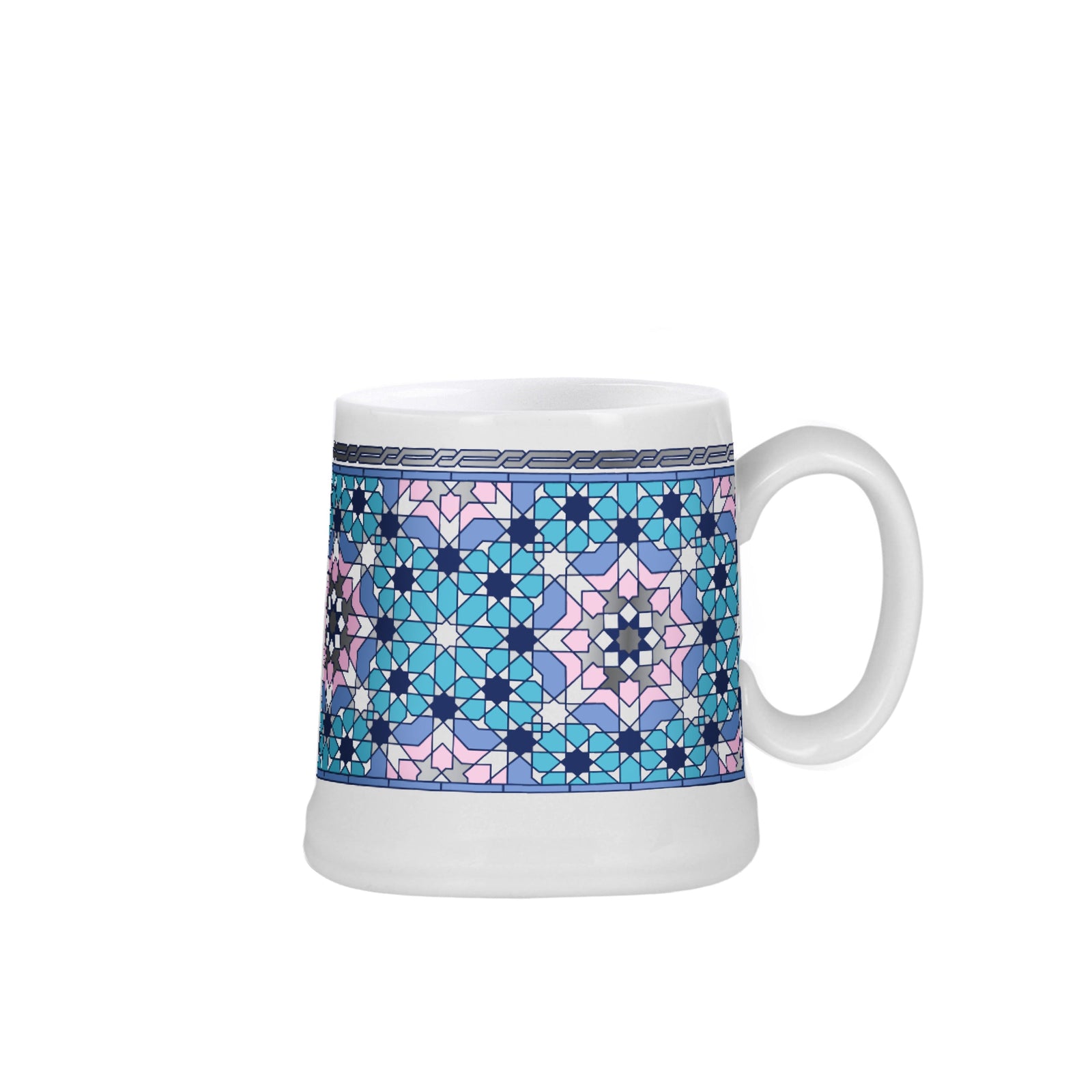 Dimlaj Melange Set of 2 Pcs Porcelain Mugs (Platinum) - Premium Mugs from Melange By Dimlaj - Just $160! 