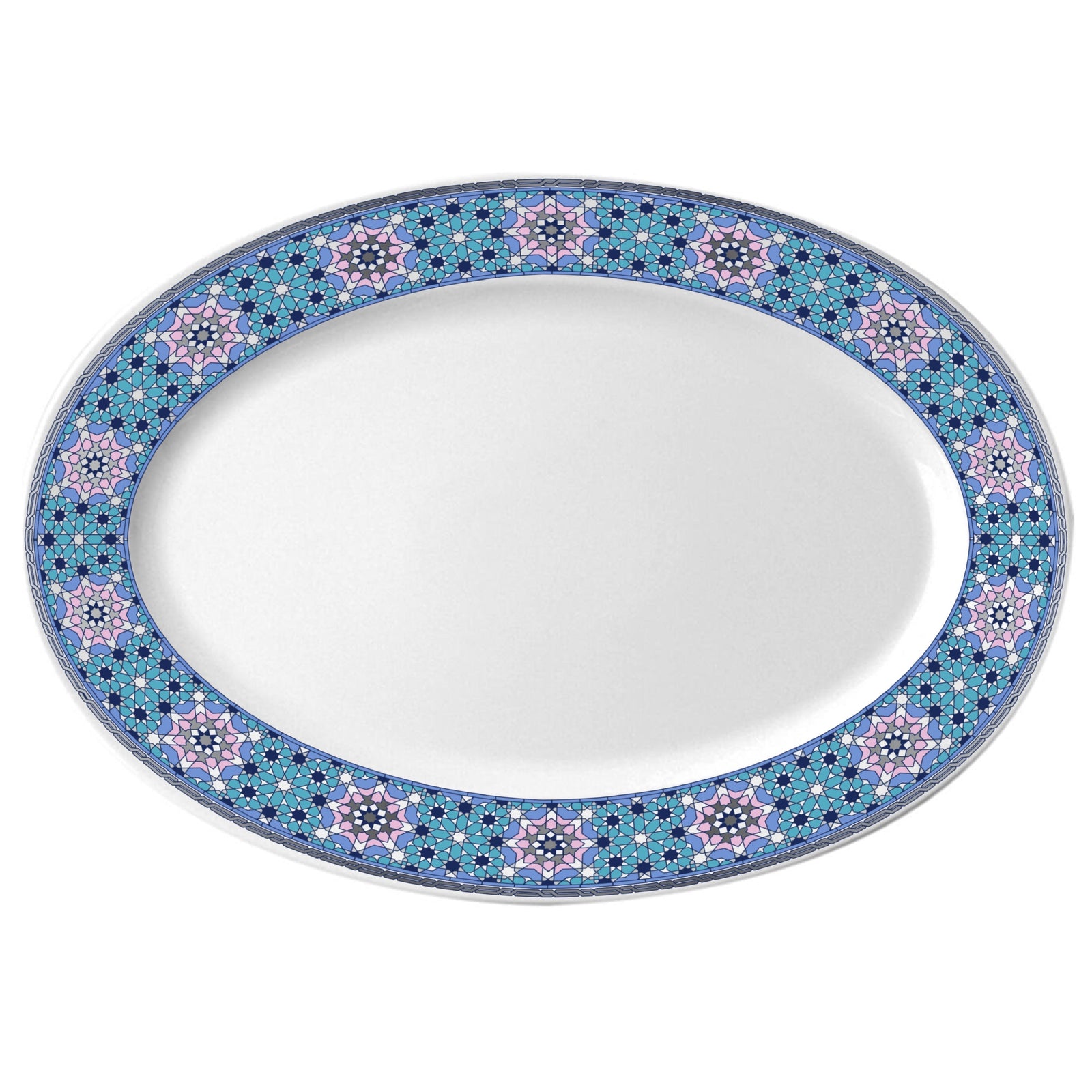 Dimlaj Melange Porcelain Plate (Platinum) - Premium Platters from Melange By Dimlaj - Just $285! 