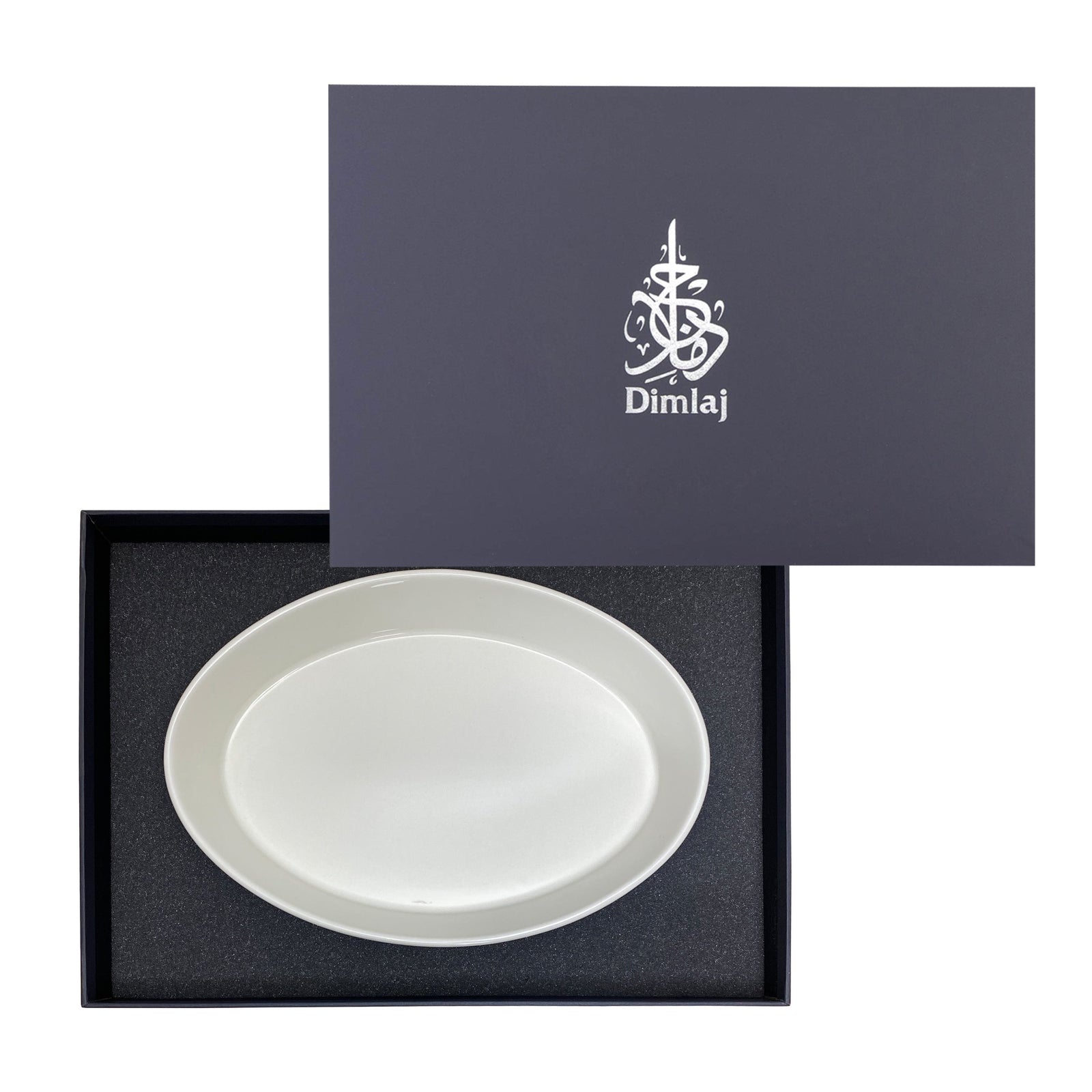 Dimlaj Melange Porcelain Serving Bowl (Platinum) - Premium Serving Bowls from Melange By Dimlaj - Just $285! 