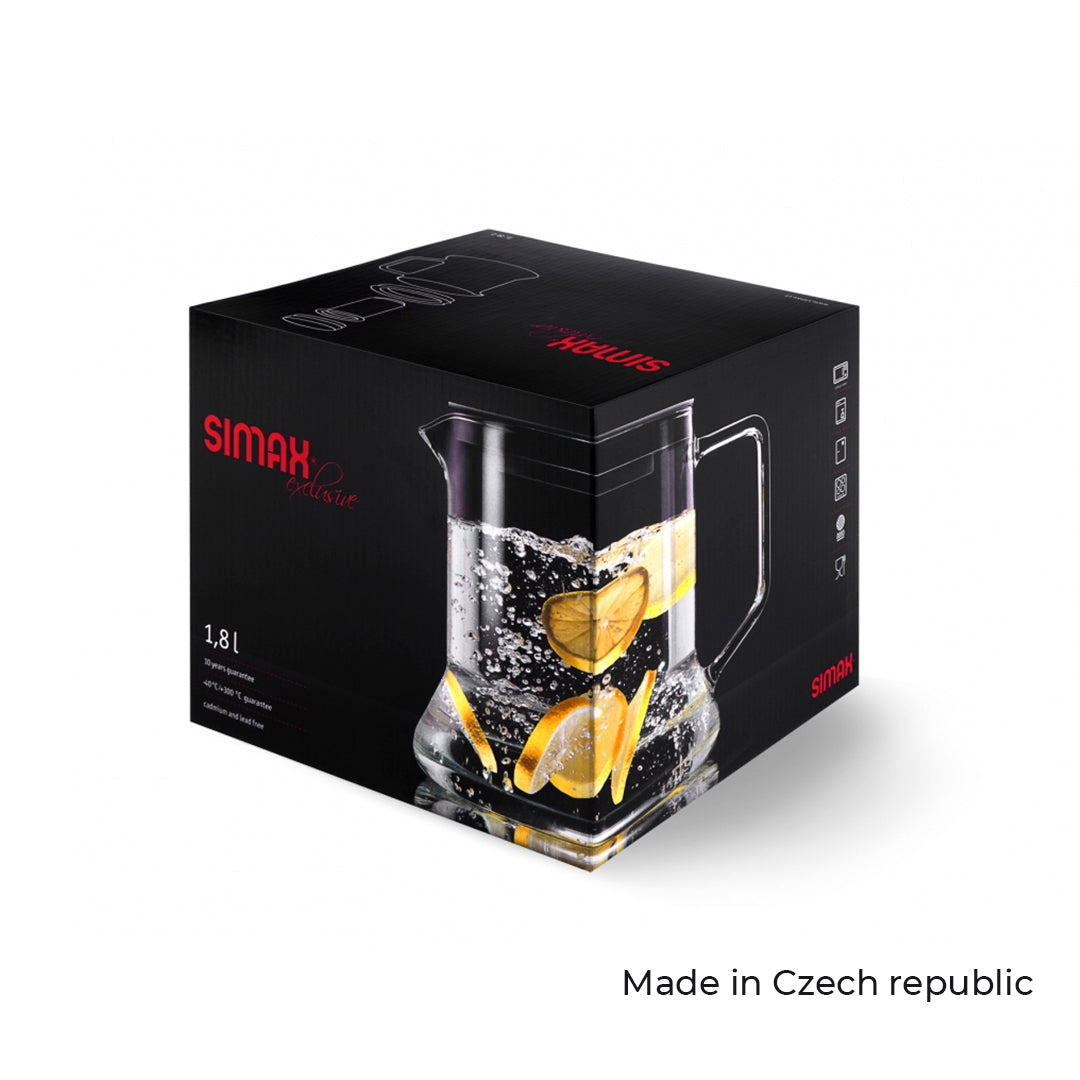 Simax Look Jug with Strainer (1.8 L) Clear - Premium Tea Pot from Simax - Just $45! 