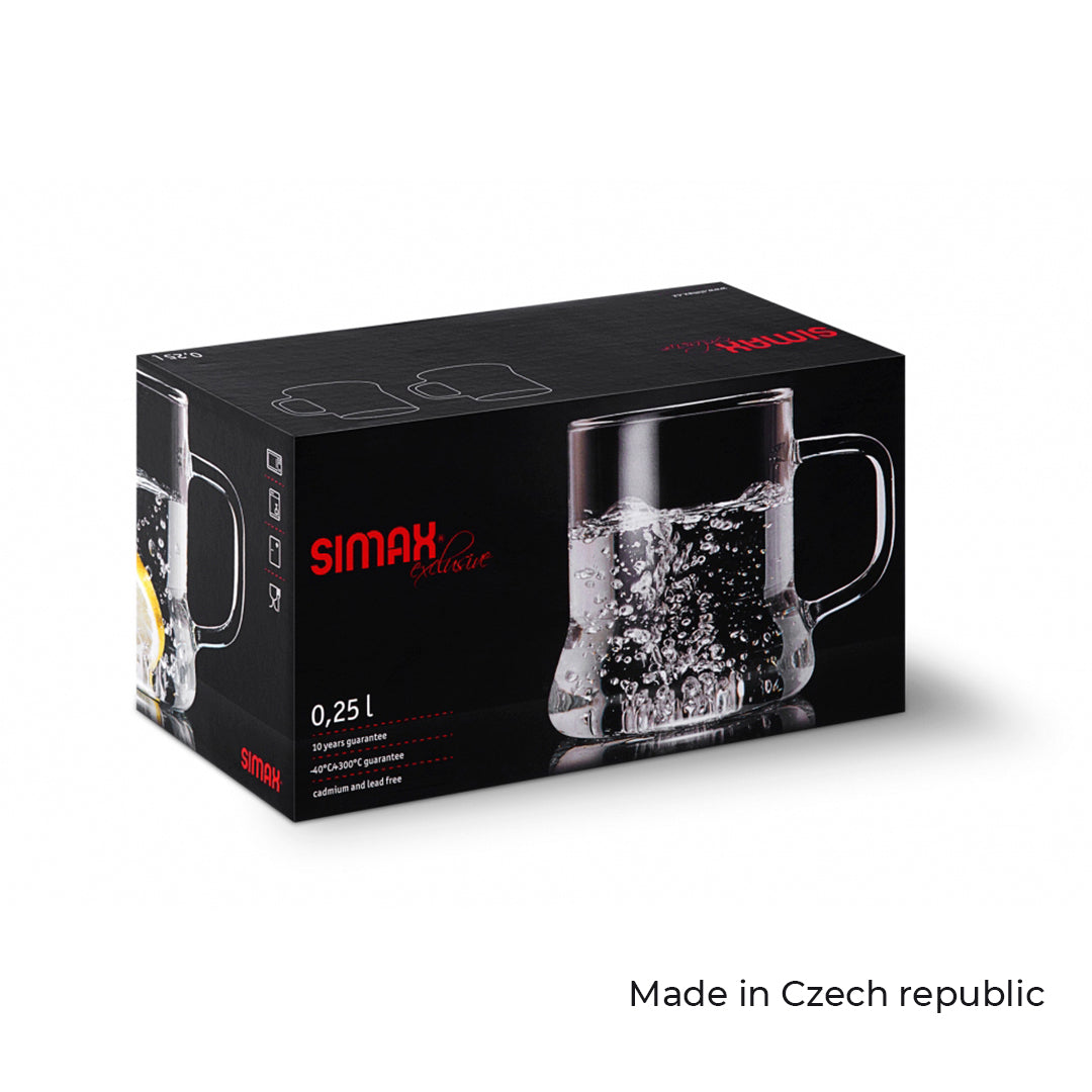Simax Look Set of 2 Pcs Mugs 250ml Clear - Premium Mugs from Simax - Just $19.90! 