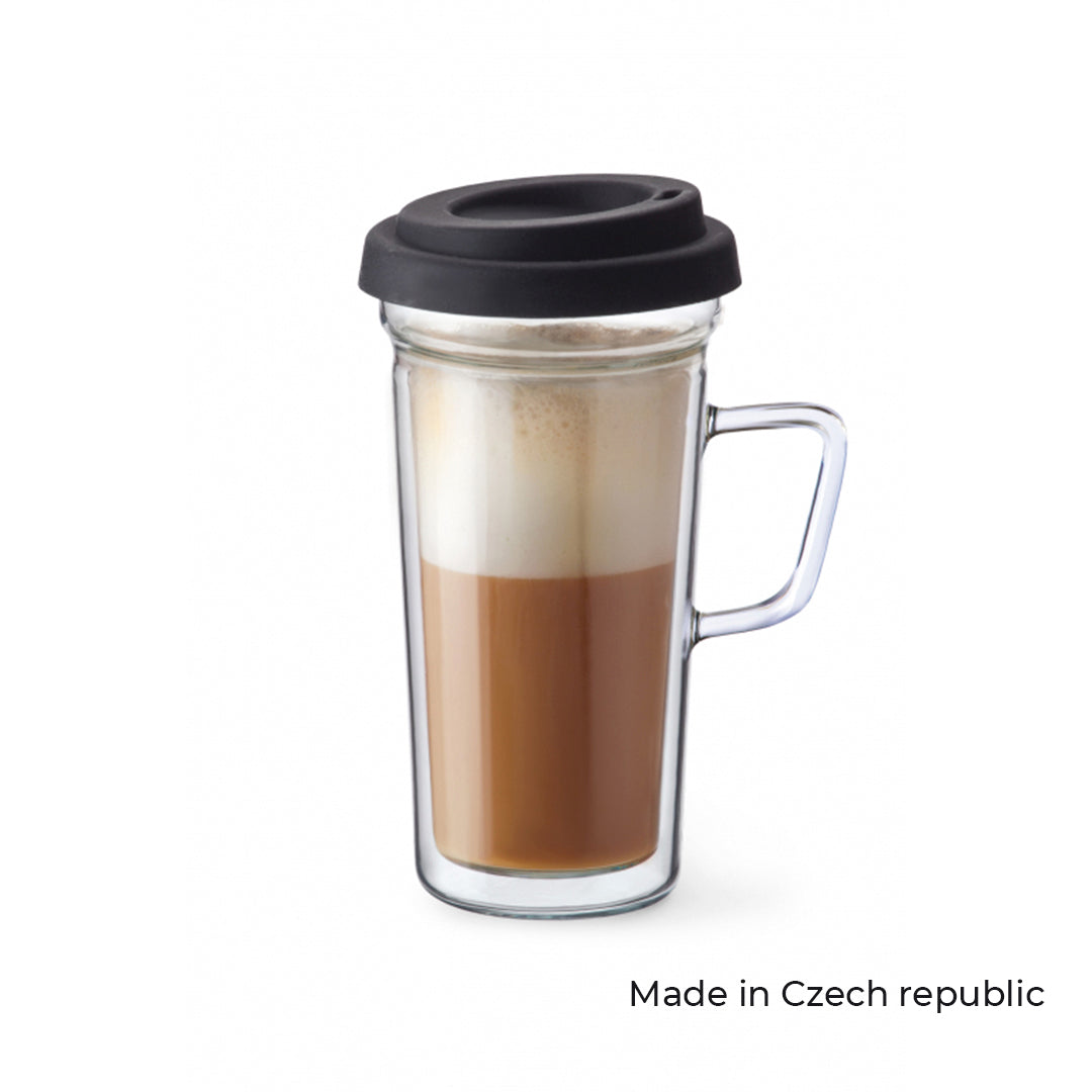 Simax Double Wall Mug with Silicone Cover 400 ml - Premium Mugs from Simax - Just $39! 