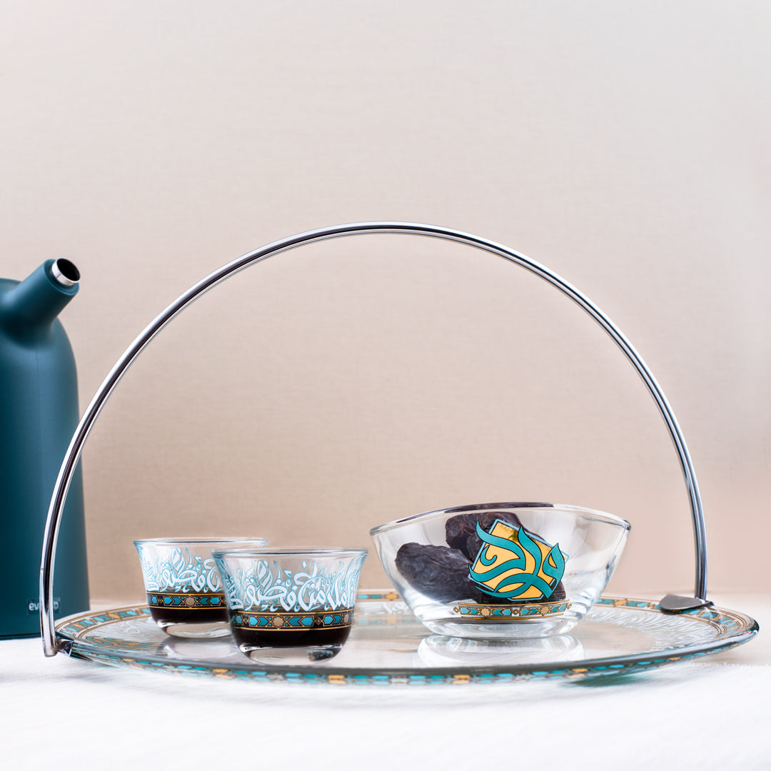 Dimlaj Wurood Set of 6 Pcs Cawa Cups (Gold & Green) - Premium Cawa Cups from Wurood By Dimlaj - Just $130! 