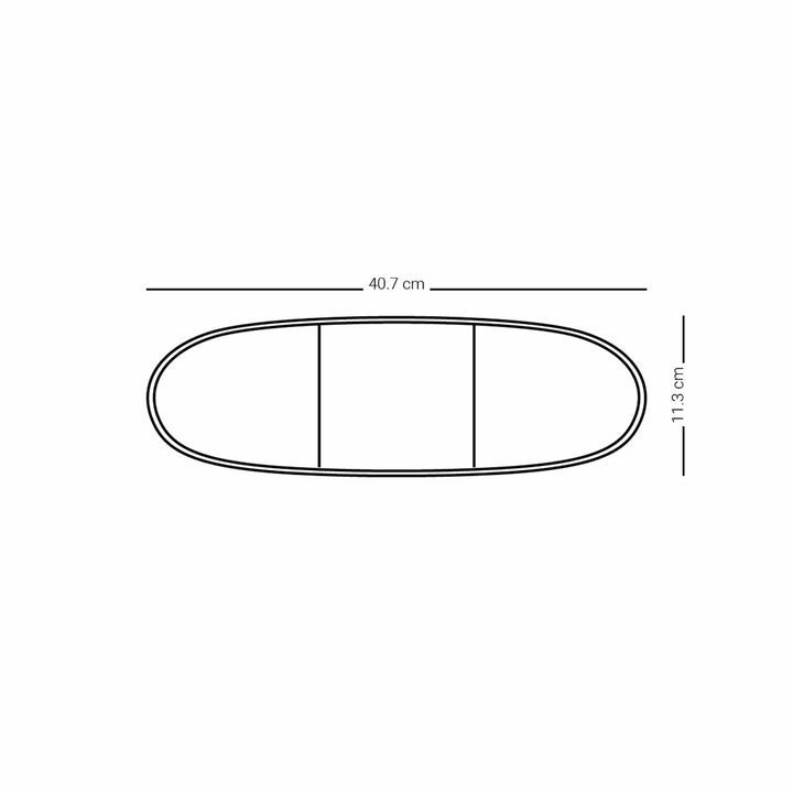 Dimlaj Shafa Large Oval Plate (Silver) - Premium Glass Plates from Shafa By Dimlaj - Just $210! 