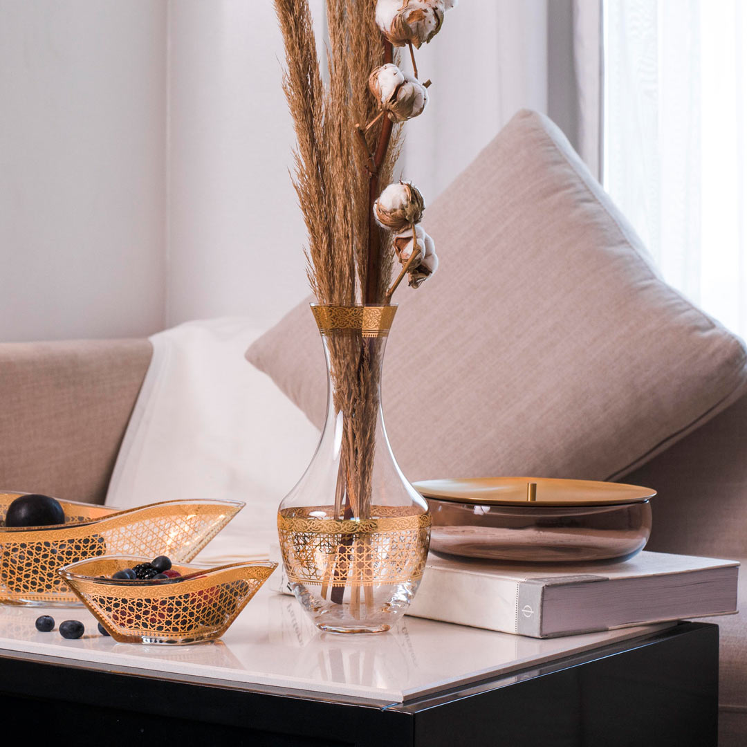 Dimlaj Cordoba Crystal Decanter (Gold) - Premium Decanters from Cordoba By Dimlaj - Just $250! 