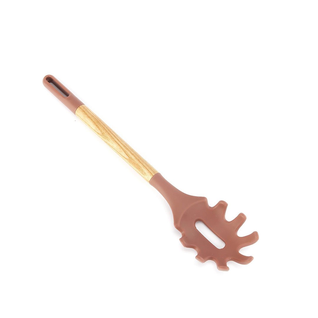 Wisteria Rust Rose Silicone Spaghetti Server - Premium Kitchen Tool from Wisteria - Just $9! 