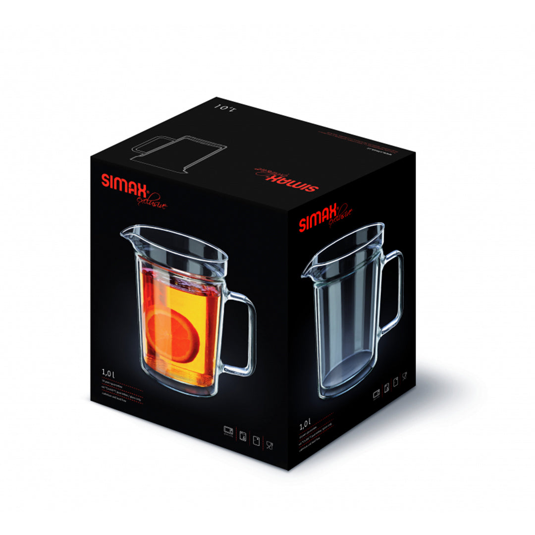 Simax Double Wall Pitcher (1 L) Clear - Premium Jug from Simax - Just $41! 