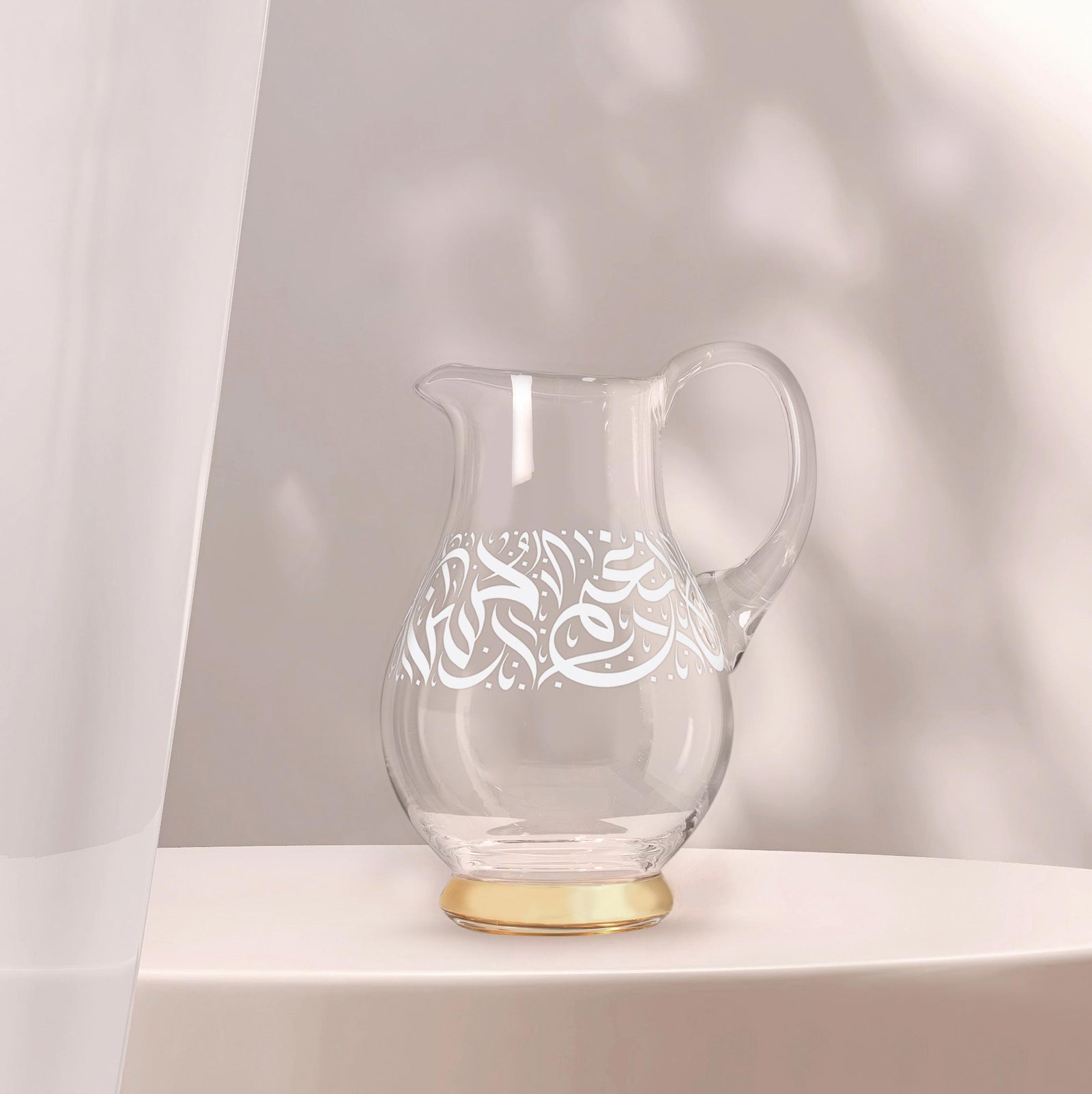 Dimlaj Nagham Crystal Jug (Gold & White) - Premium Jugs from Nagham By Dimlaj - Just $825! 