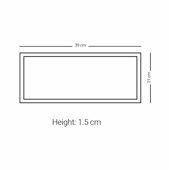 Dimlaj Cordoba Large Rectangular Serving Plate (Platinum) - Premium Porcelain Plates from Cordoba By Dimlaj - Just $210! 