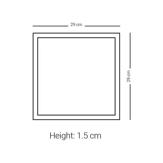 Dimlaj Kareem Large Square Plate (Platinum) - Premium Porcelain Plates from Kareem By Dimlaj - Just $315! 